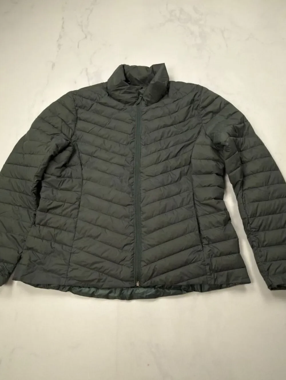 Old Navy Active Jacket Green 2010s Minimalist Fitted - Womens L